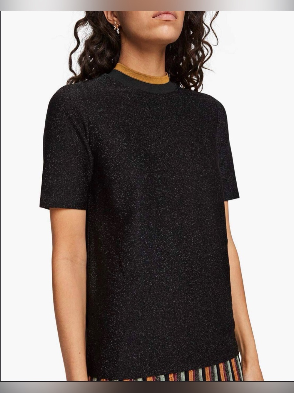 Scotch and Soda Sparkle textured Cocktail Hour Top , XS